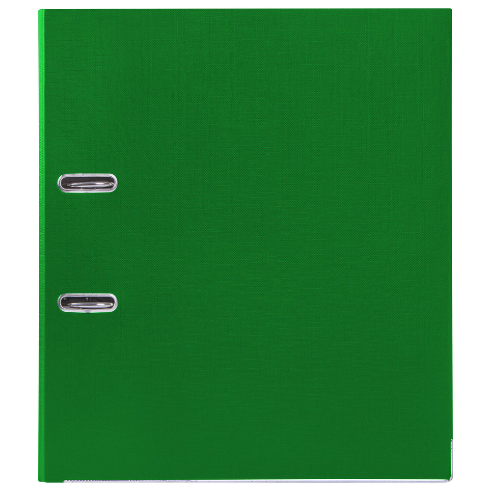Папка-регистратор, покрытие пластик, 50 мм, ПРОЧНАЯ, с уголком, BRAUBERG, зеленая, 226591