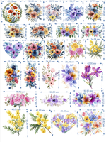 Трансфер для декупажа переводной рисунок для поверхностей пасхальный мини 001