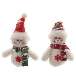 GAEM Снеговик подвесной, L12 W7 H18 см, 2в.