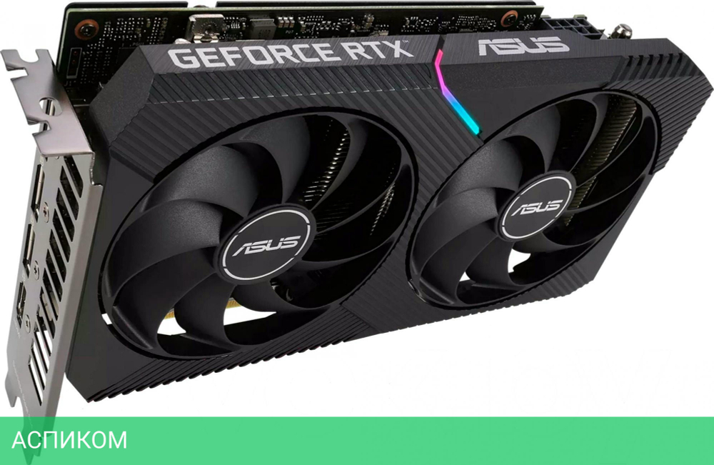Видеокарта ASUS Dual GeForce RTX 3060 V2 OC 12GB GDDR6 (DUAL-RTX3060-O12G-V2)