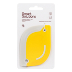 Скребок для теста 2 в 1 hilly, 10,7х8 см, светло-серый/желтый