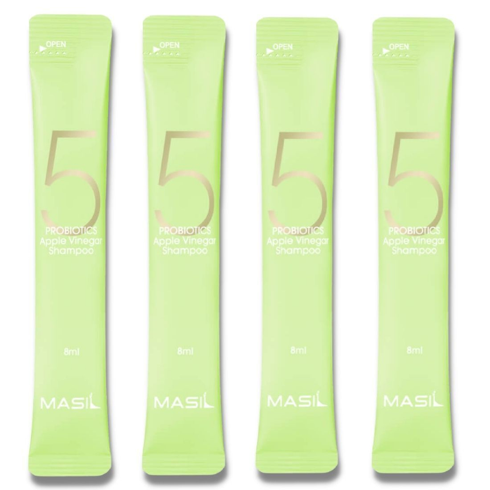 Masil Шампунь для волос от перхоти с яблочным уксусом / 5 Probiotics Apple Vinegar Shampoo, 20 шт. х 8 мл