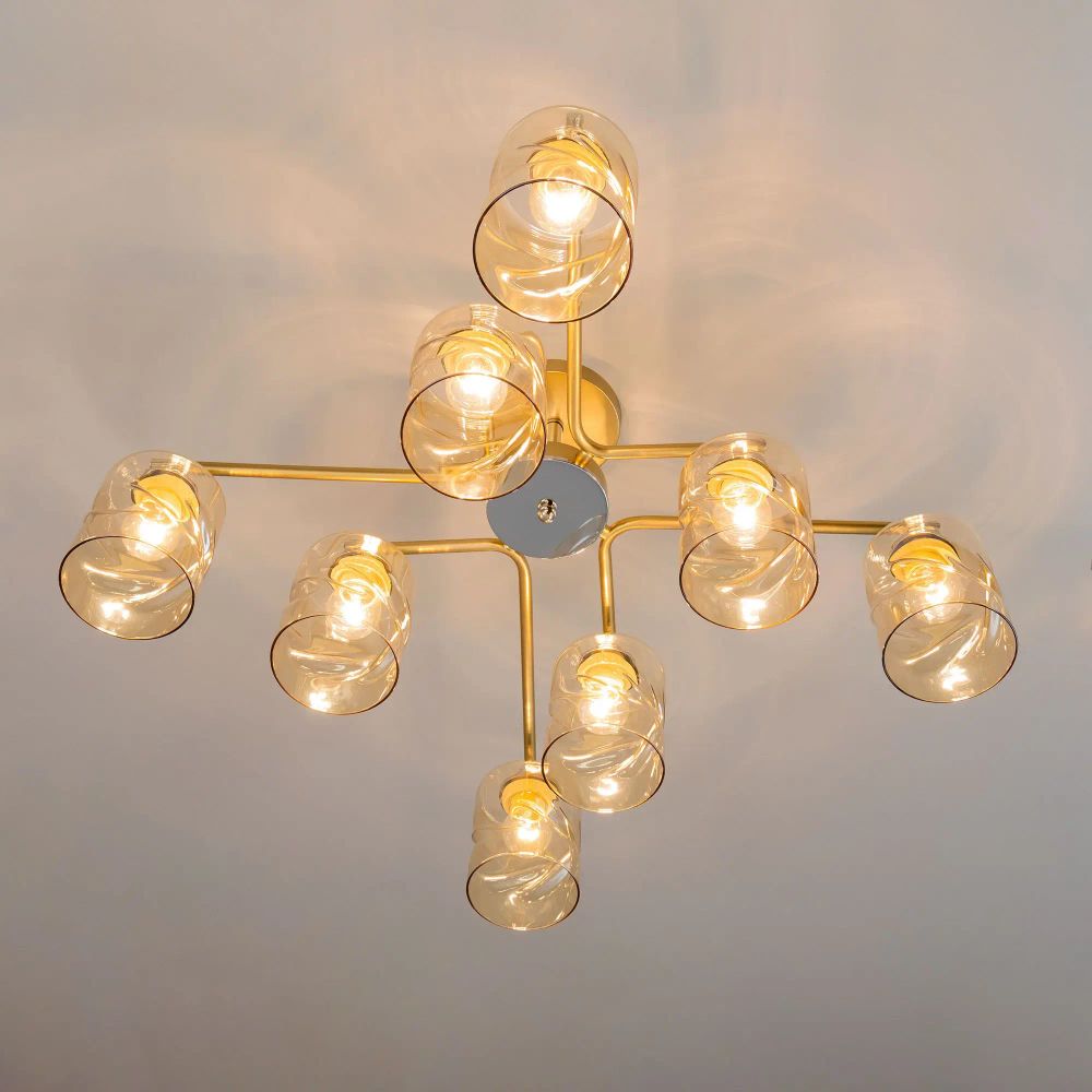 Citilux Клод CL137182 Люстра потолочная Золото