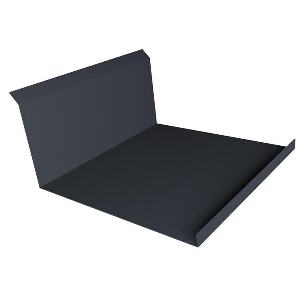 Планка примыкания нижняя Grand Line Drap-foil Ral 7024 260х122 мм резка