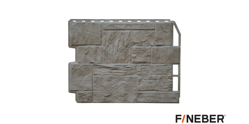 Фасадная панель FINEBER Коллекция туф Светло-бежевый