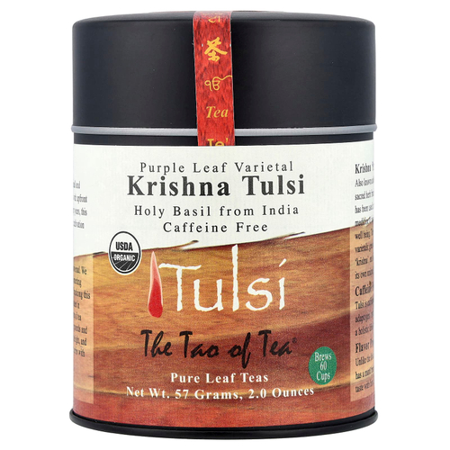 The Tao of Tea, сорт листьев фиолетового цвета, Кришна тулси, без кофеина, 57 г (2 унции)