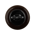 Рамка 1 постовая, керамика, цвет коричневый BF2-610-02