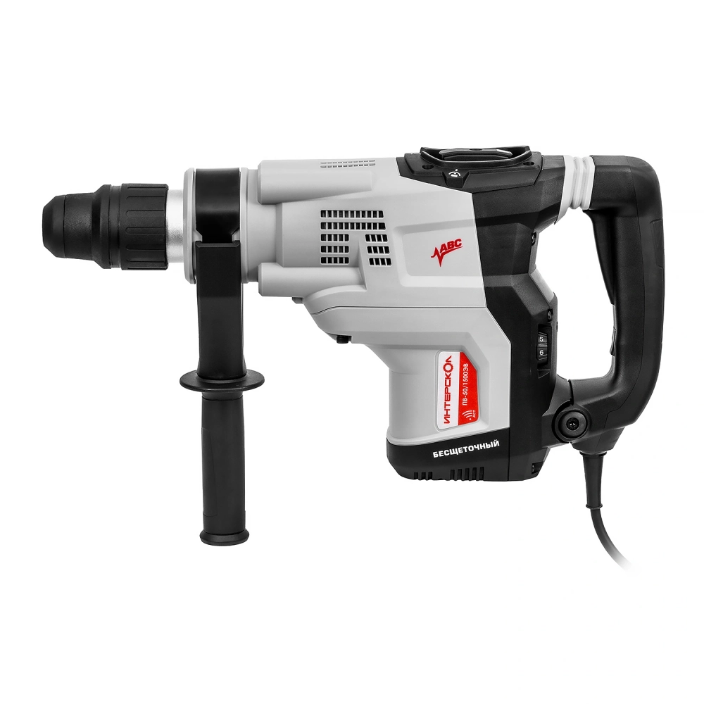 Профессиональный двухрежимный перфоратор SDS-max с бесщеточным двигателем и антивибрационной системой ИНТЕРСКОЛ ПВ-50/1500ЭВ
