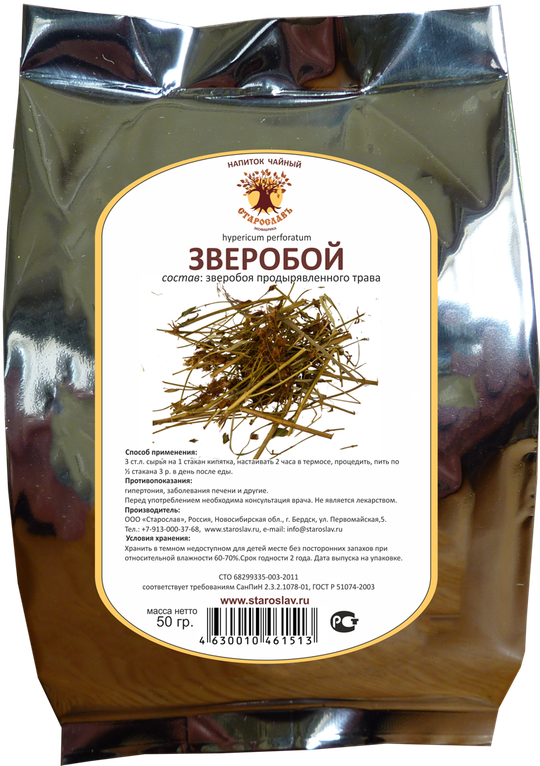 Зверобой (трава, цвет).