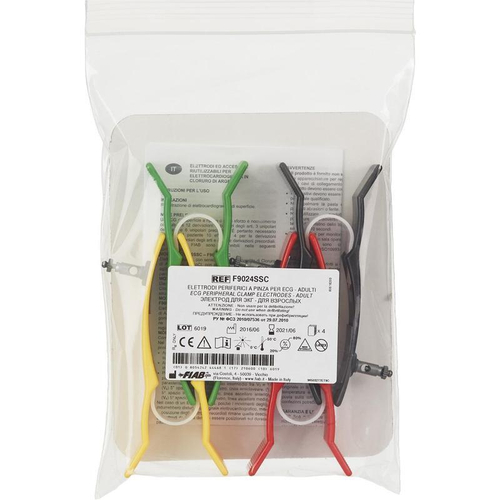 Электрод для ЭКГ взрослый многоразовый Fiab F9024SSC 4 шт в упаковке