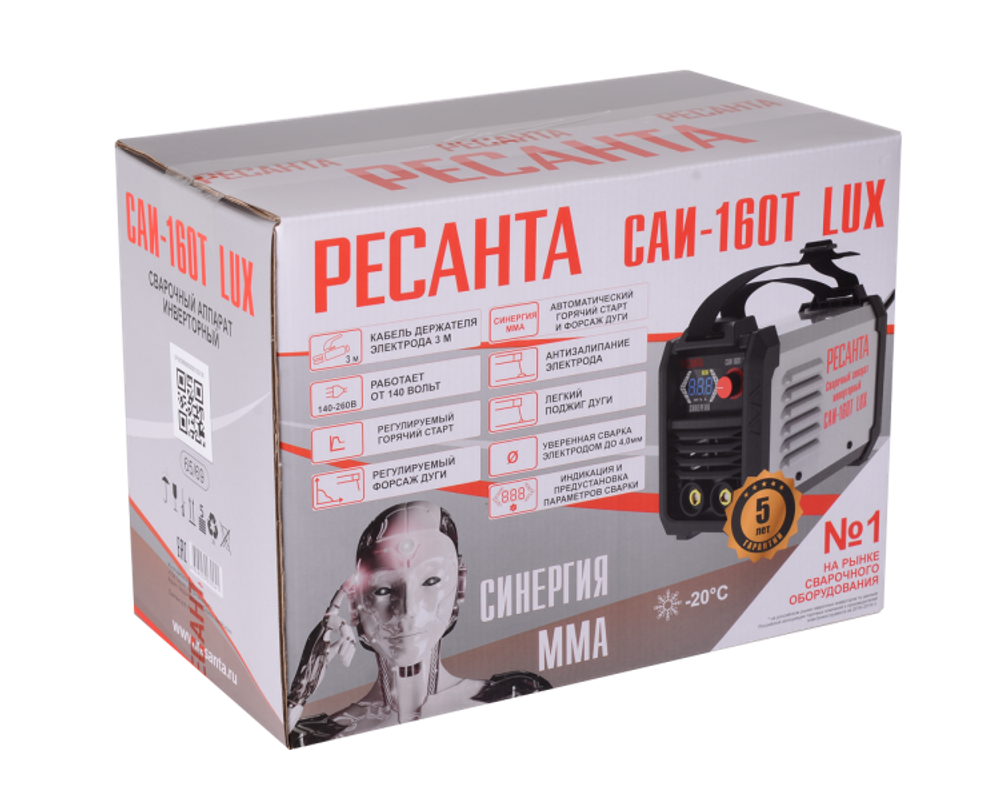Сварочный аппарат инверторный Ресанта САИ-160Т LUX