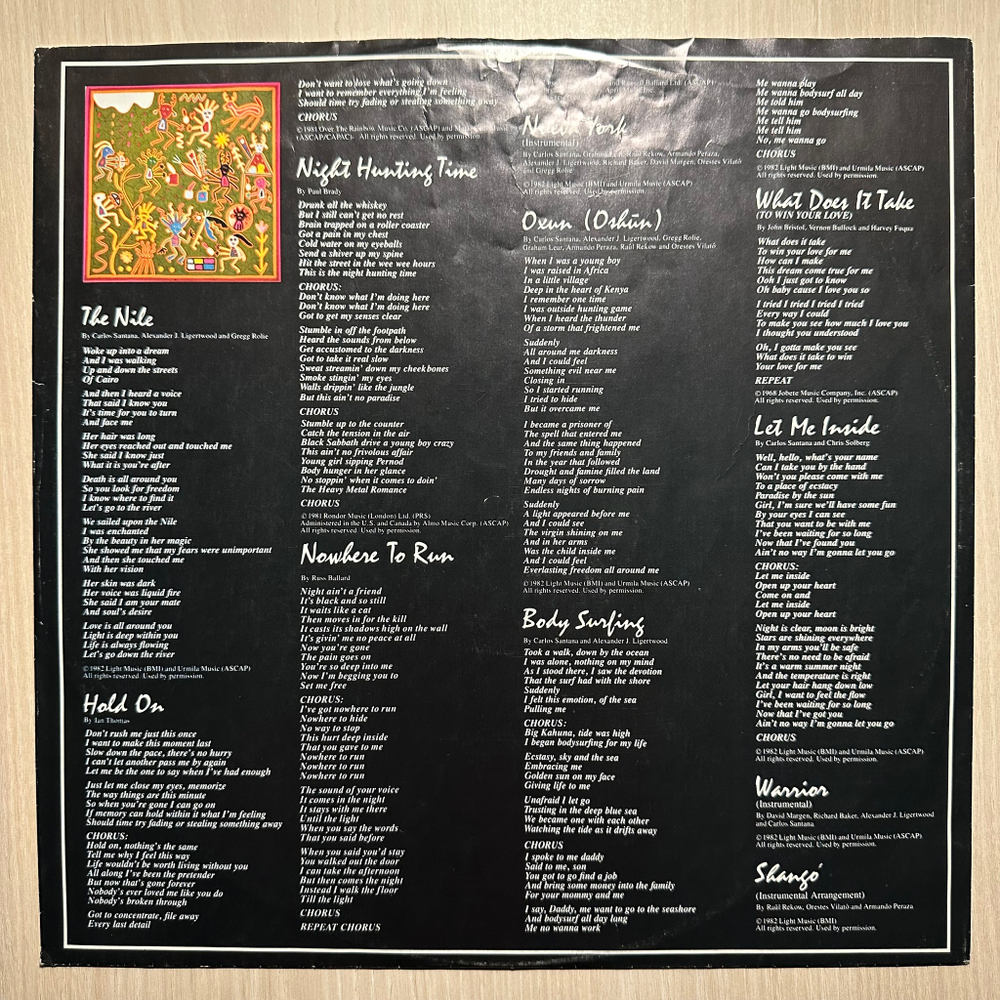 Santana - Shango (Голландия 1982г.)