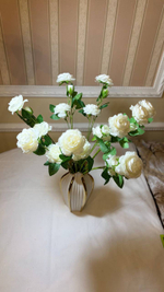 Искусственные цветы, желтые подсолнухи / Высота 44 см. 9 стебелей 9 бутонов/