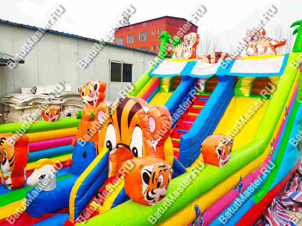 Коммерческий батут "Тигриная страна 2" 10*6*5 м