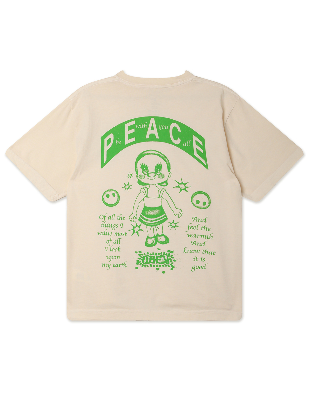 Женская Футболка Obey Peace Be With You All
