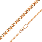 Цепь из красного золота с алмазной гранью (плетение «Панцирное»)