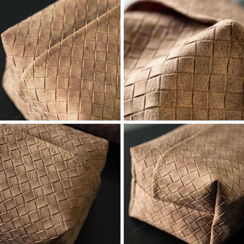 Коробка для салфеток из мягкой матовой кожи