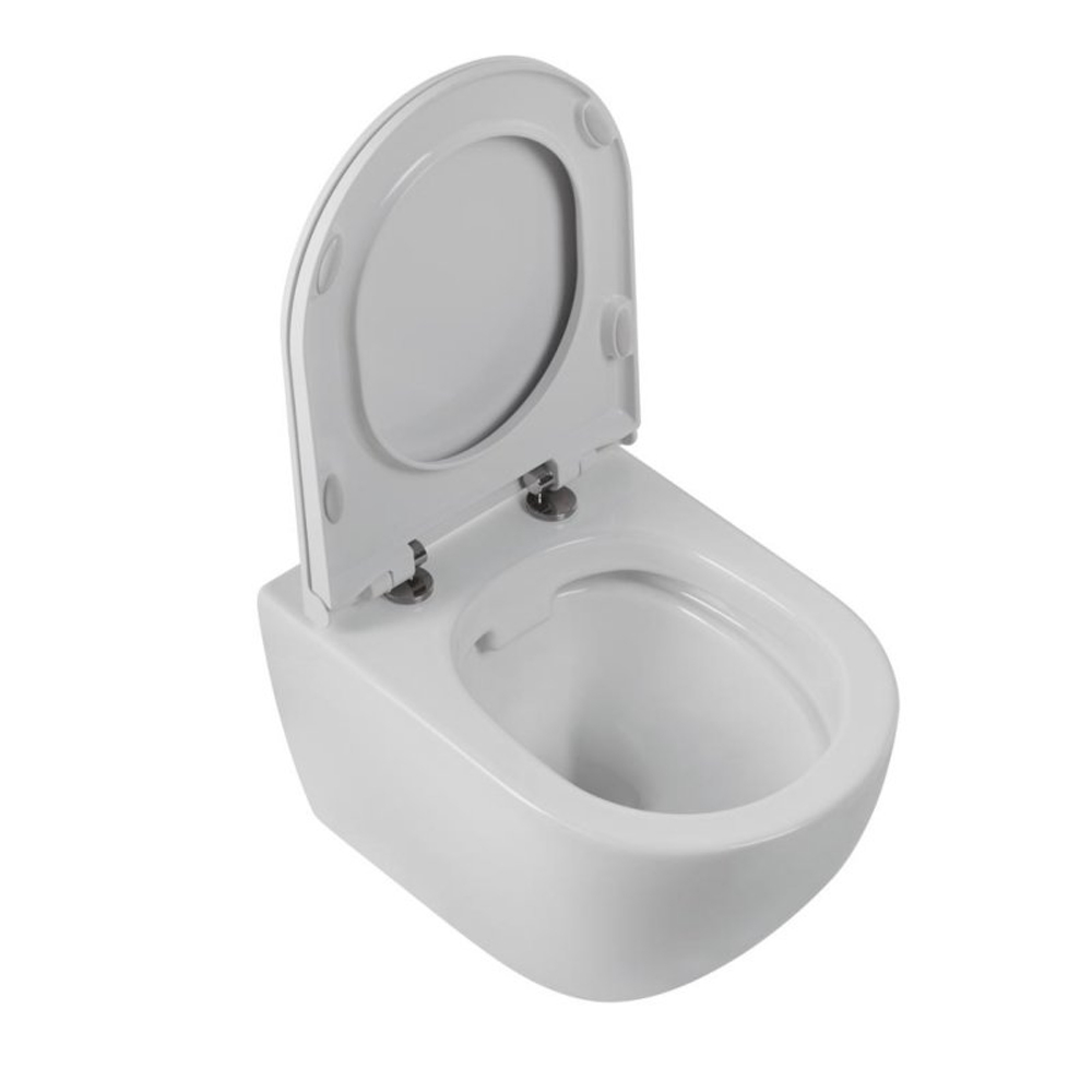 Унитаз подвесной Cezares STYLUS CZR-513-TH-R безободковый с сиденьем BelBagno BB902SC