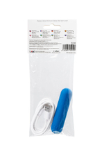 Вибропуля A‑Toys Nep – перезаряжаемая, силикон, 8 см, синяя