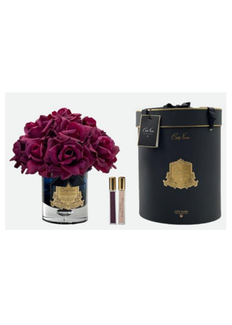 Ваза GRAND BOUQUET black glass carmine Cote Noire Черный / Красный