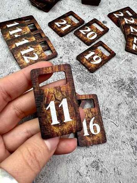 Деревянные Номерки 30х50 (1-25)