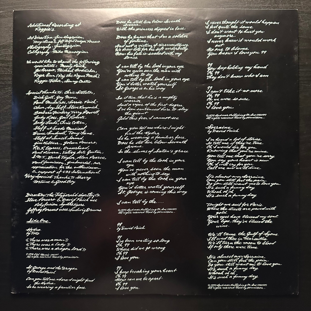 Toto - Hydra (Япония 1979г.)