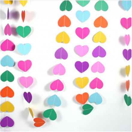 Сердца 3Д "Разноцветные сердца"