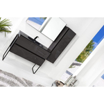 Шкаф пенал Armadi Art Vallessi 836-A glossy, Антрацит глянец