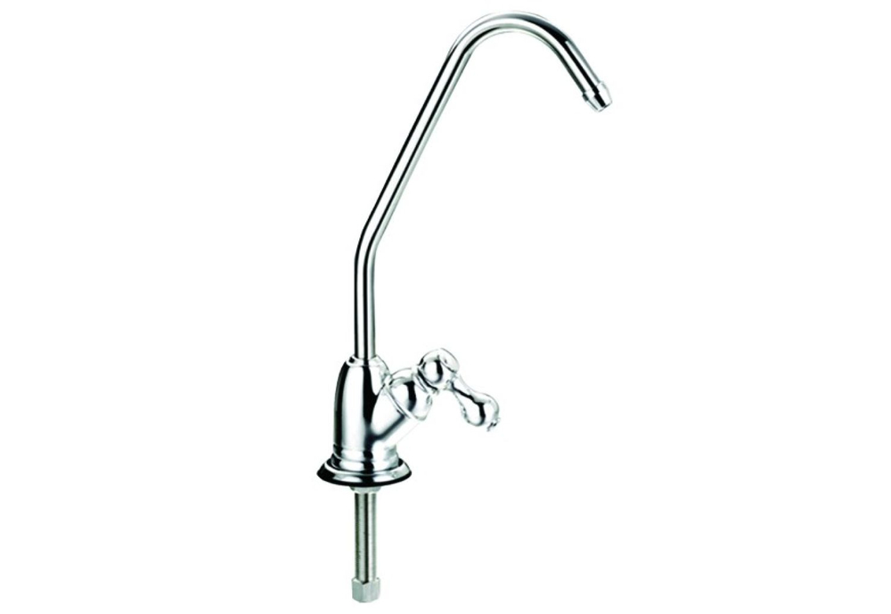 Кран 7,5 см с керамическим переключателем - silver (F-07-2BC-L SILVER 1/4")