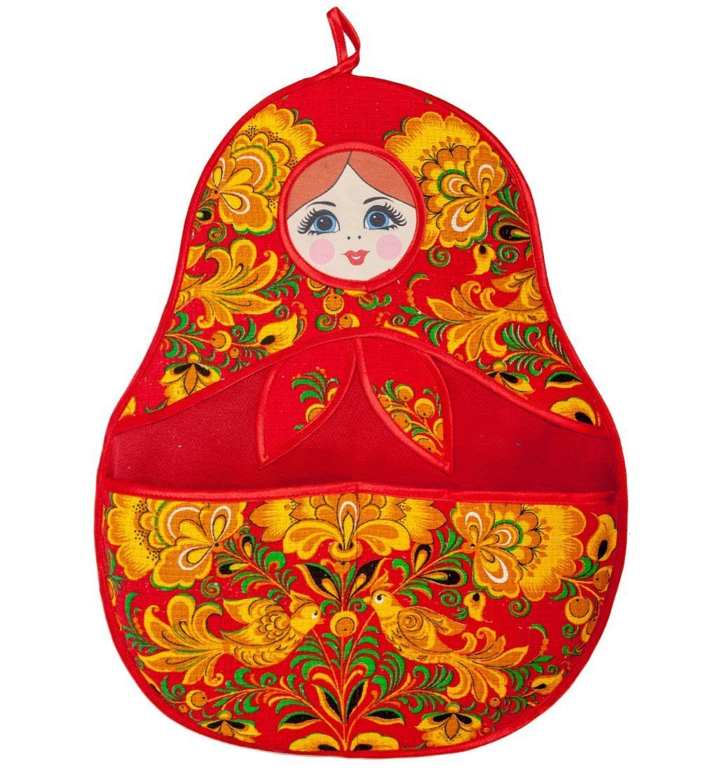 ТК-236 Подвесной кармашек «Матрешка» (синий)