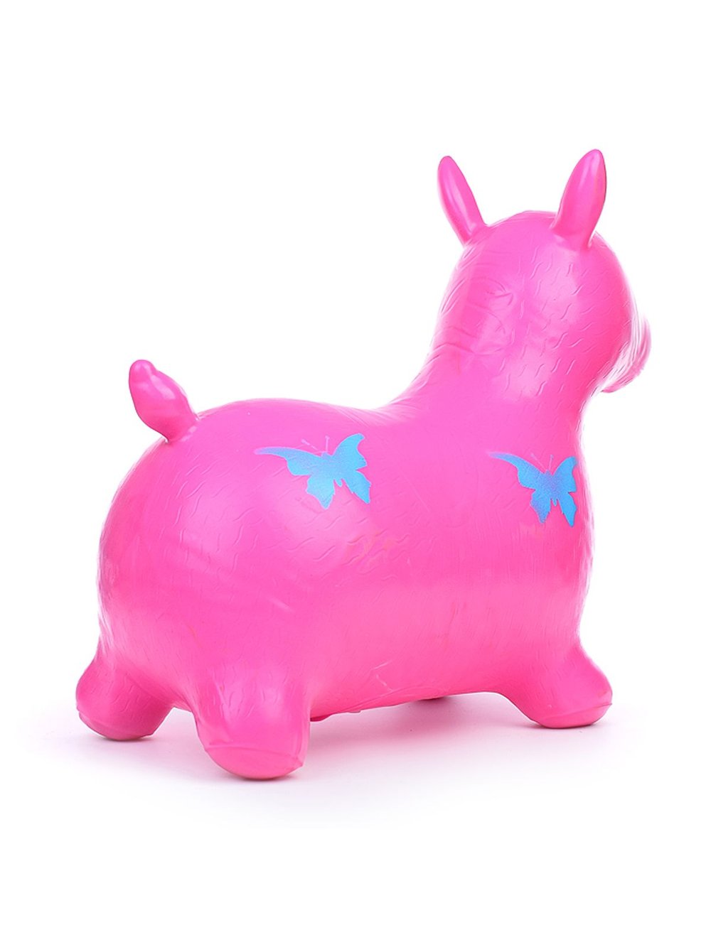 Прыгун Ослик с бабочками (розовый цвет)