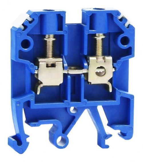 Клеммный зажим ЗНИ - 4мм синий