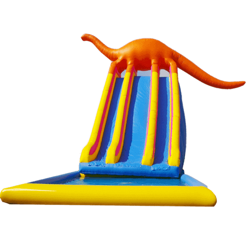 Водная горка с бассейном «Динозавр», 15×6×9 м