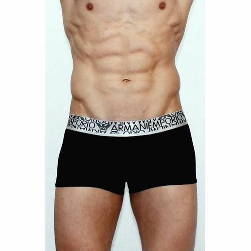 Мужские трусы хипсы модальные Emporio Armani черные