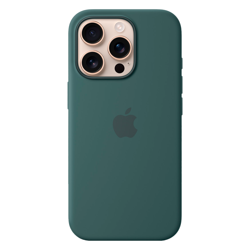 Силиконовый чехол с поддержкой MagSafe Apple Silicone Case для iPhone 16 Pro, Lake Green (Озерно-зеленый)