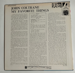 Винтажная виниловая пластинка LP John Coltrane My Favorite Things (Japan 1971) (No Obi)