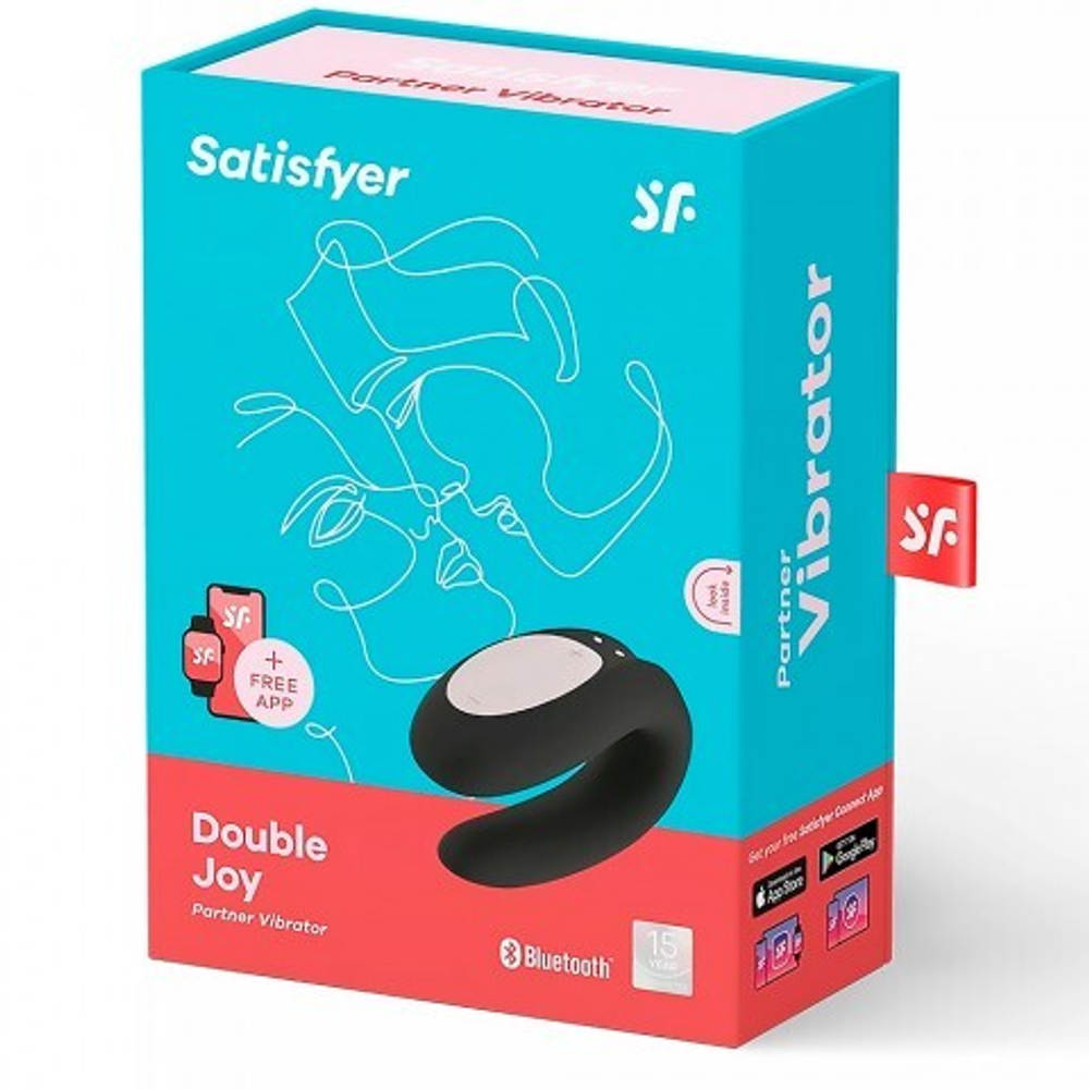 Вибратор для пар Satisfyer Partner Double Joy (черный)