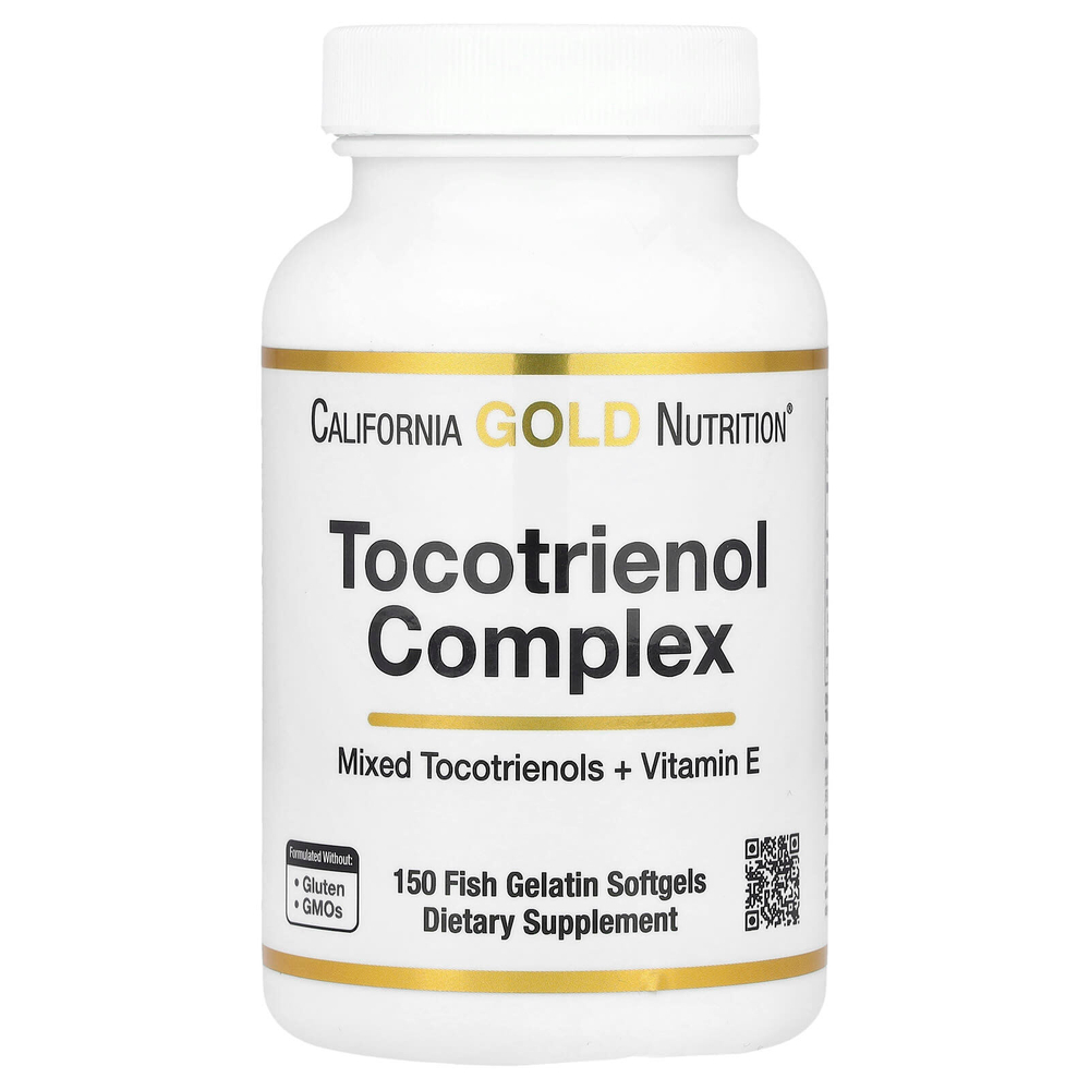 California Gold Nutrition, комплекс токотриенолов с витамином E, 150 капсул из рыбьего желатина