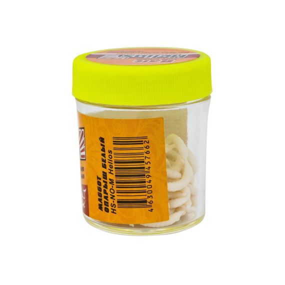 Насадка искусственная съедобная Опарыш белый (Maggot) Helios (HS-NO-M)