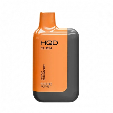 Набор HQD Click 5500 с картриджем Манго-клубника 5500 затяжек 20мг (2%)