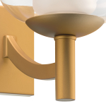 730623 Бра FIAMMA 2х40W E27 ЗОЛОТО/ПРОЗРАЧНЫЙ