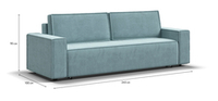 Диван Норд велюр Monolit аква