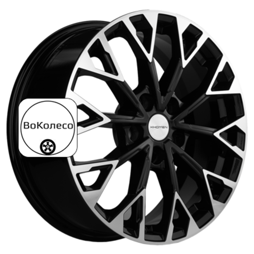 7x17/5x108 ET50 D63,3 KHW1718 (Kuga/Focus/Volvo XC40/XC70) Black-FP Khomen Wheels