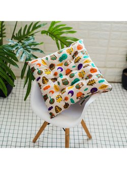 Подушка на стул квадратная 45*45см совята (Т40-417К)