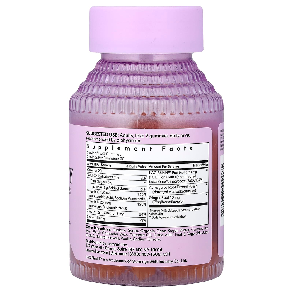 Lemme, жевательные таблетки для ежедневного поддержки иммунитета, со вкусом сладкого апельсина, 60 жевательных таблеток