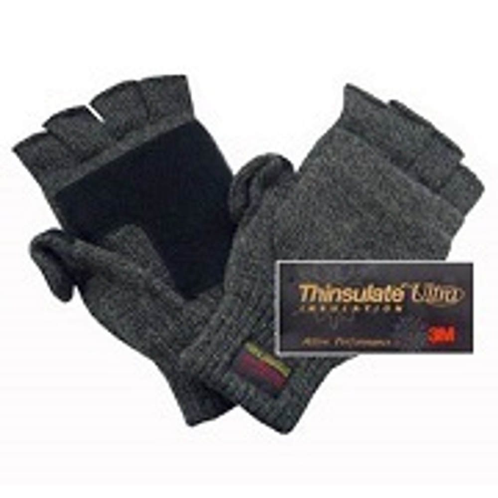 Перчатки Envision 12046 Вязанные без пальцев Темно-Серые с утеплителем Thinsulate Ultra TG2484H2M