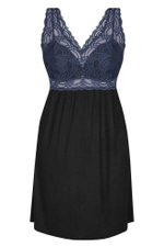 Сорочка Debora с кружевным лифом (Размер: XXXL) (Цвет: черный)