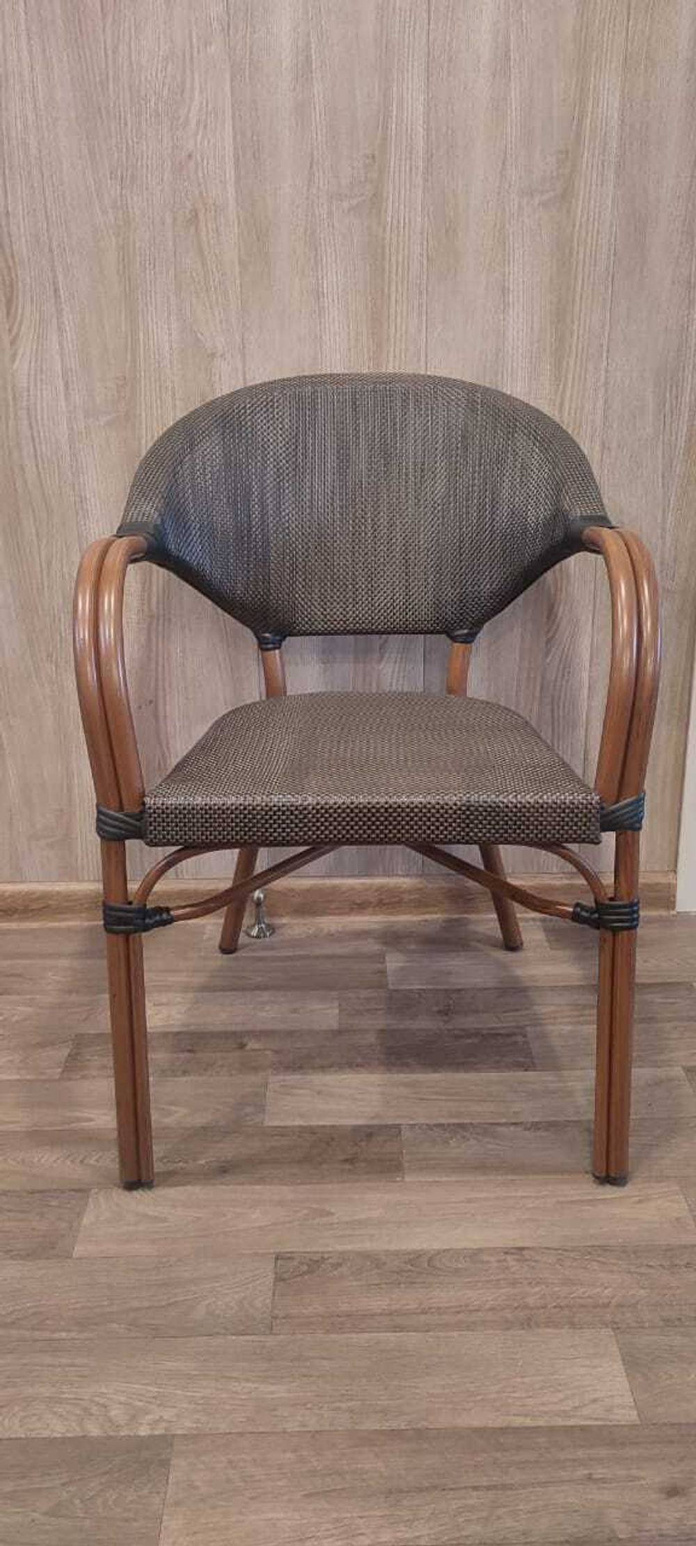 Кресло из искусственного ротанга БАМБУК/ТЕСЛИН-2 «BAMBOO/TESLIN-2» арт.3022