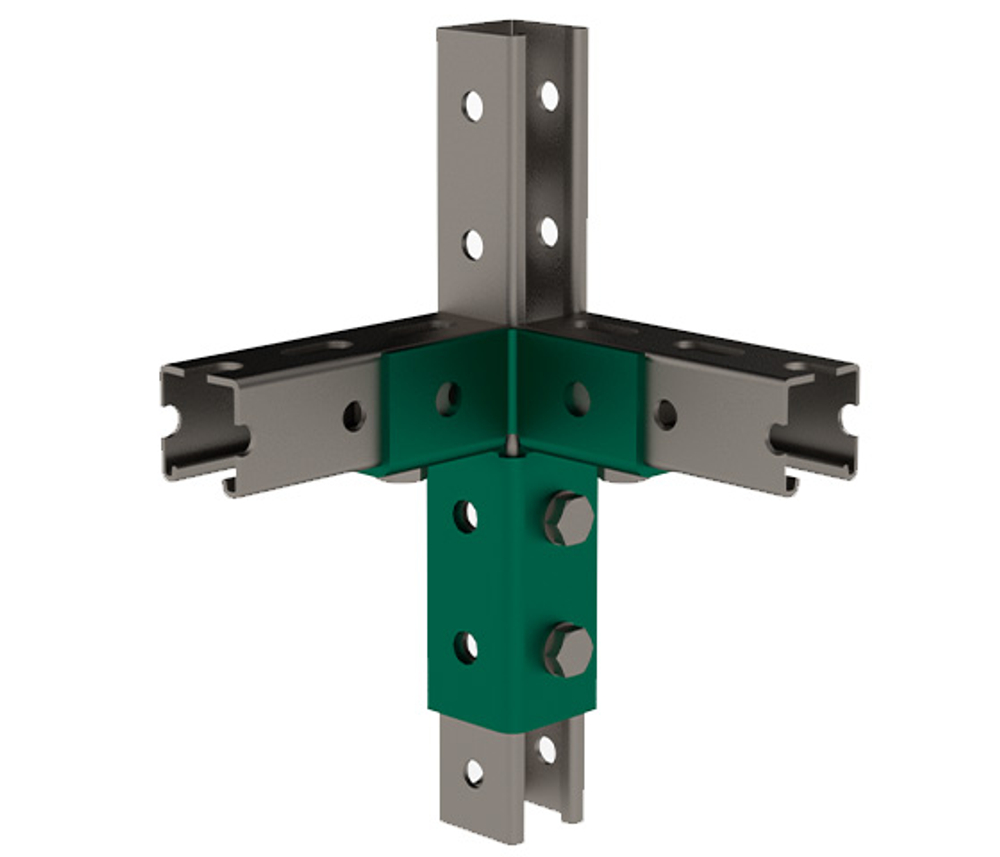 ТМС Strut 3D Угловой элемент 3+3/90° 150x100мм (оцинк.)