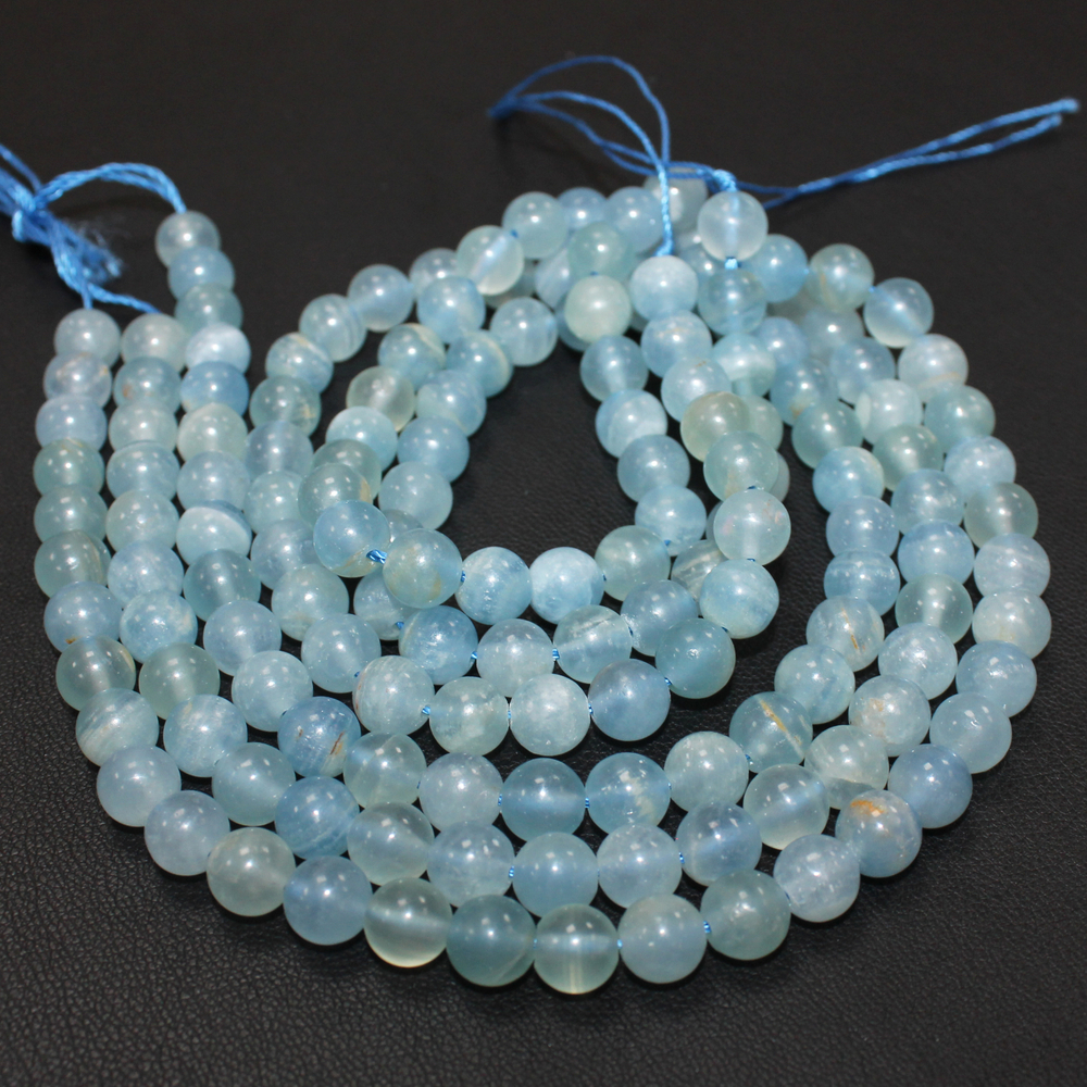 Сапфирин голубой агат 8мм